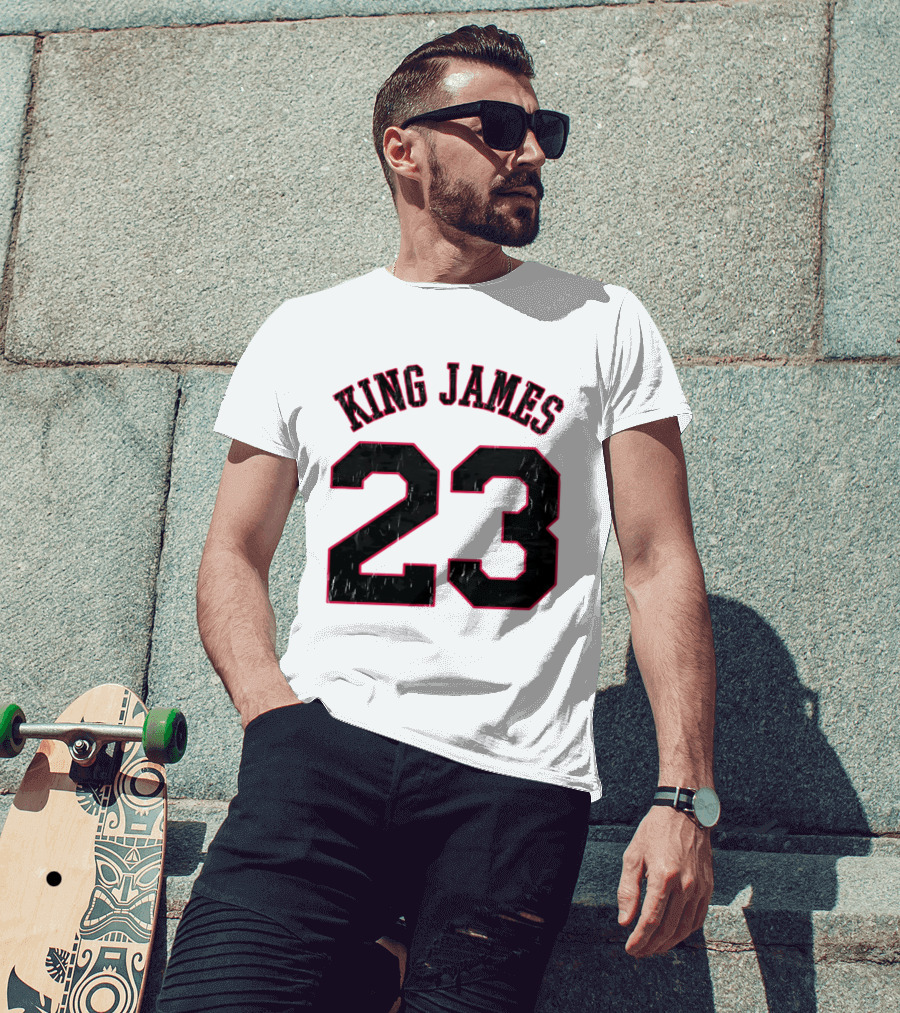 King James 23 Retro Basketball T-Shirt