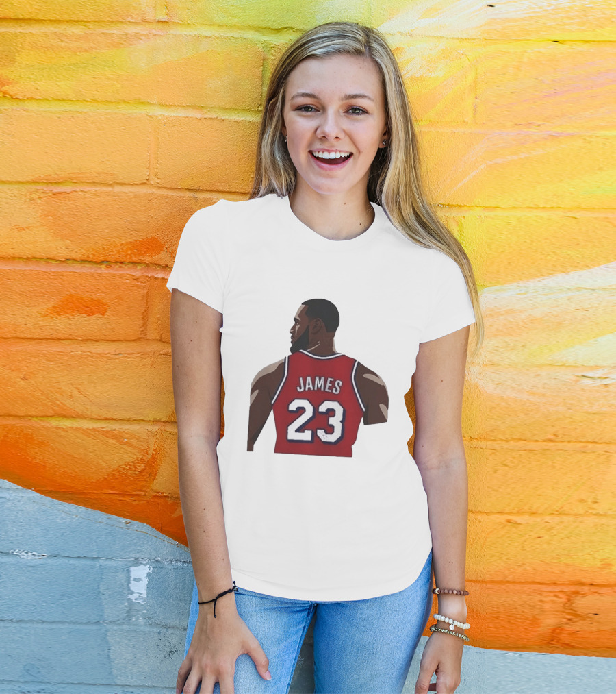 LeBron James 23 Philadelphia 76ers NBA Basketball Lakers Jersey T-Shirt