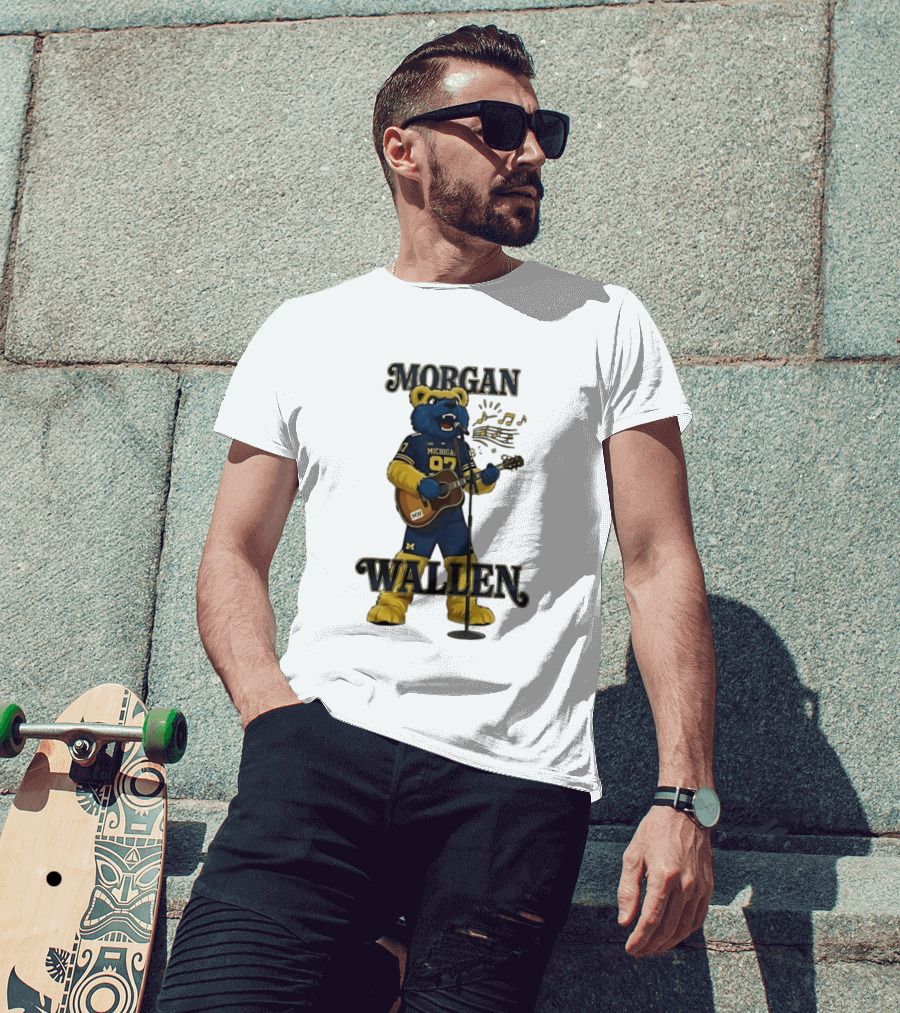 Michigan 97 Football Mascot Morgan Wallen Still The Problem Tour 2026 T-Shirt