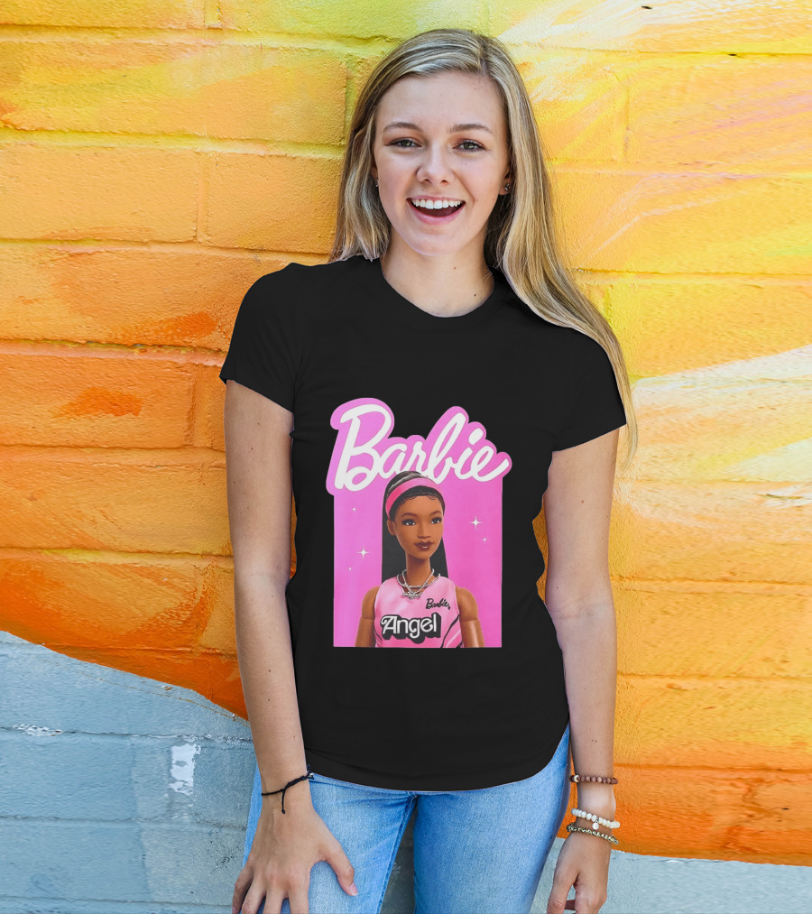 Angel Reese Barbie Doll Basketball Jersey Pink T-Shirt