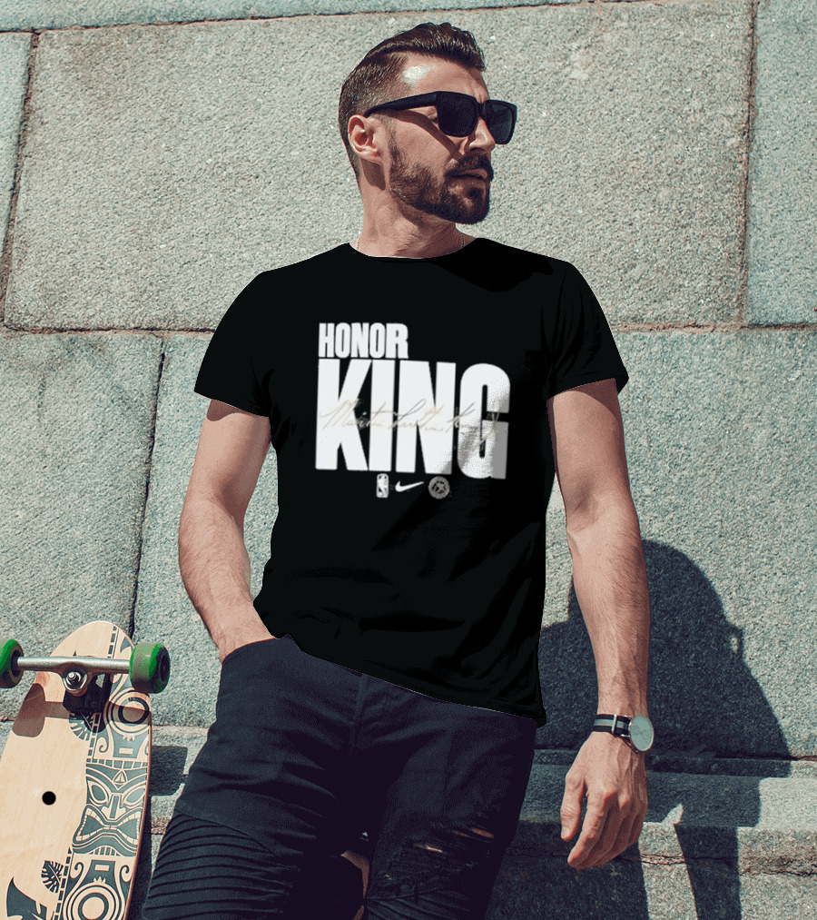 Anthony Edwards NBA Philadelphia 76ers Honor King Martin Luther King Jr Team Issued T-Shirt
