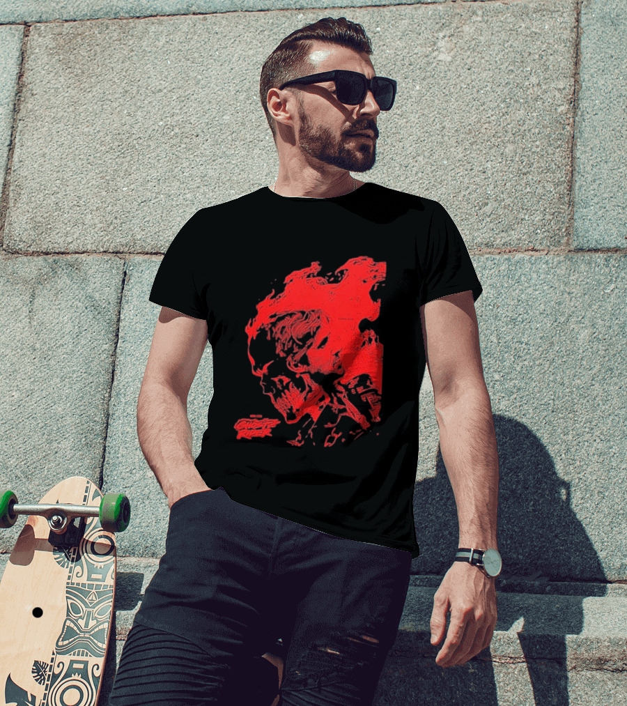 Ryan Gosling Marvel Studios Ghost Rider 2028 Movie Skeleton Flame T-Shirt