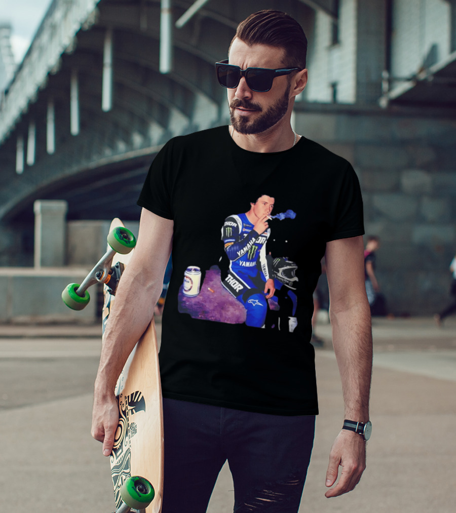 Haiden Deegan Yamaha Thor Monster Energy Smoking Image T-Shirt