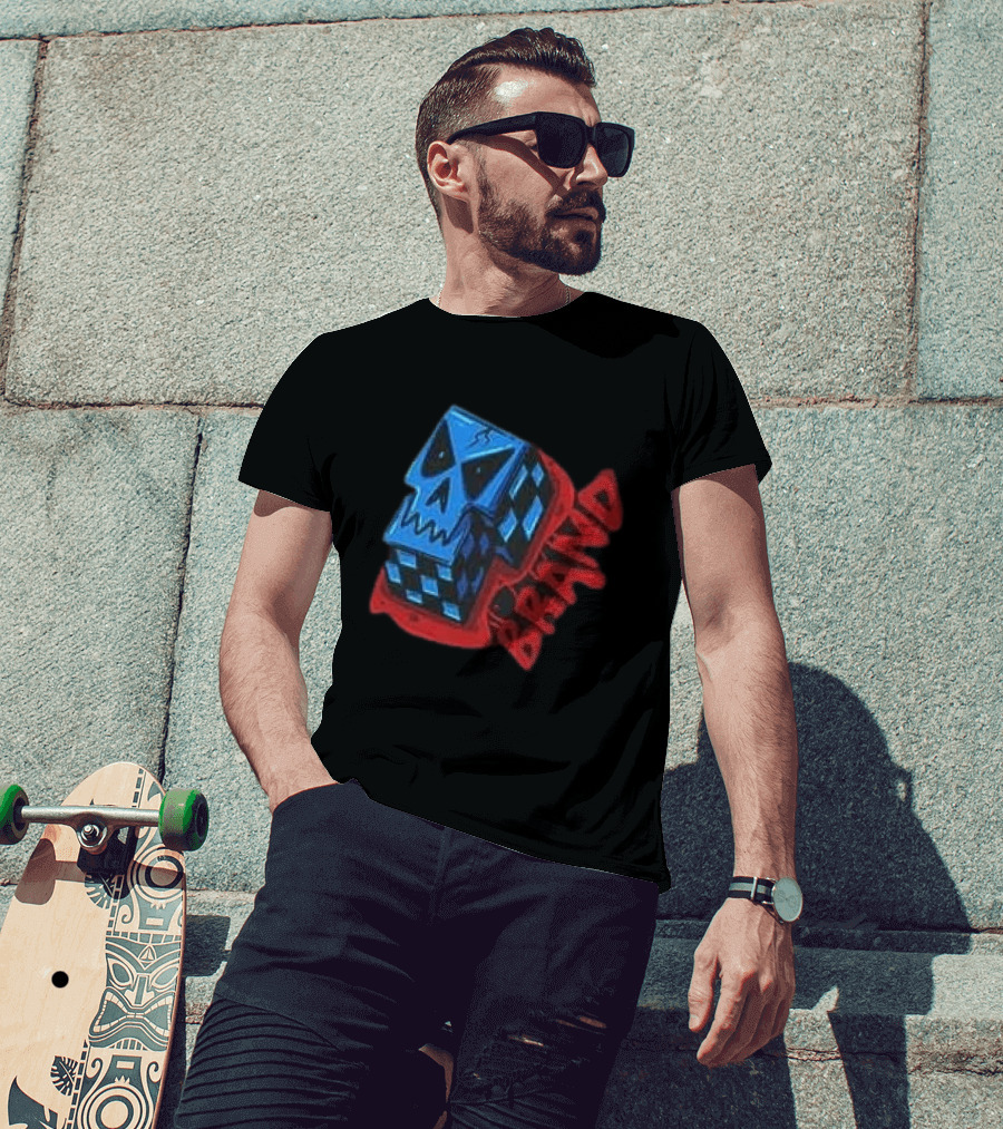 Don't Let Your Love For Somebody Overlook The Reality Of The Situation Skull Cube Brand T-Shirt