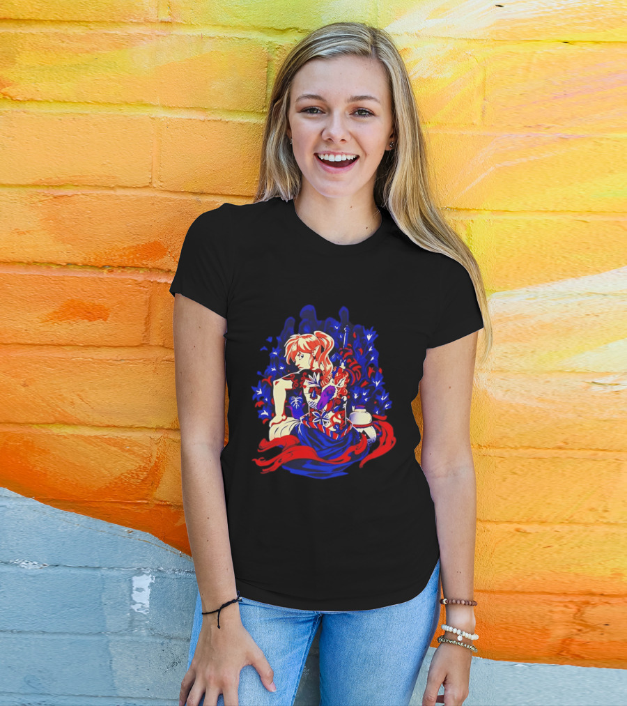Legend Of Zelda Link Tattoo Art With Elven Warrior And Magical T-Shirt