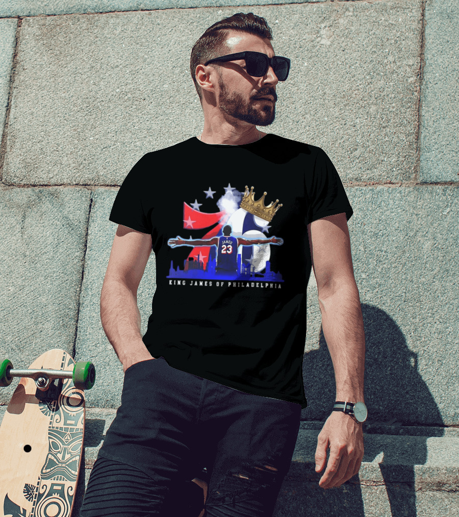 LeBron James NBA 76ers King James Of Philadelphia T-Shirt