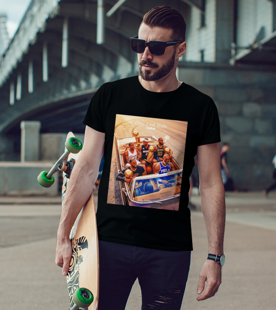 One Last Ride LeBron James Cavaliers Heat Lakers 76ers 23 6 3 T-Shirt