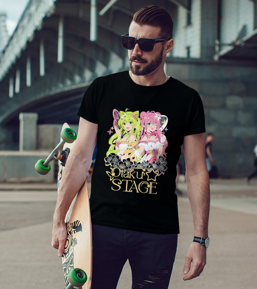 Otaku Stage Inanna Bell Lily Pichu Anime Characters Pastel Aesthetic T-Shirt