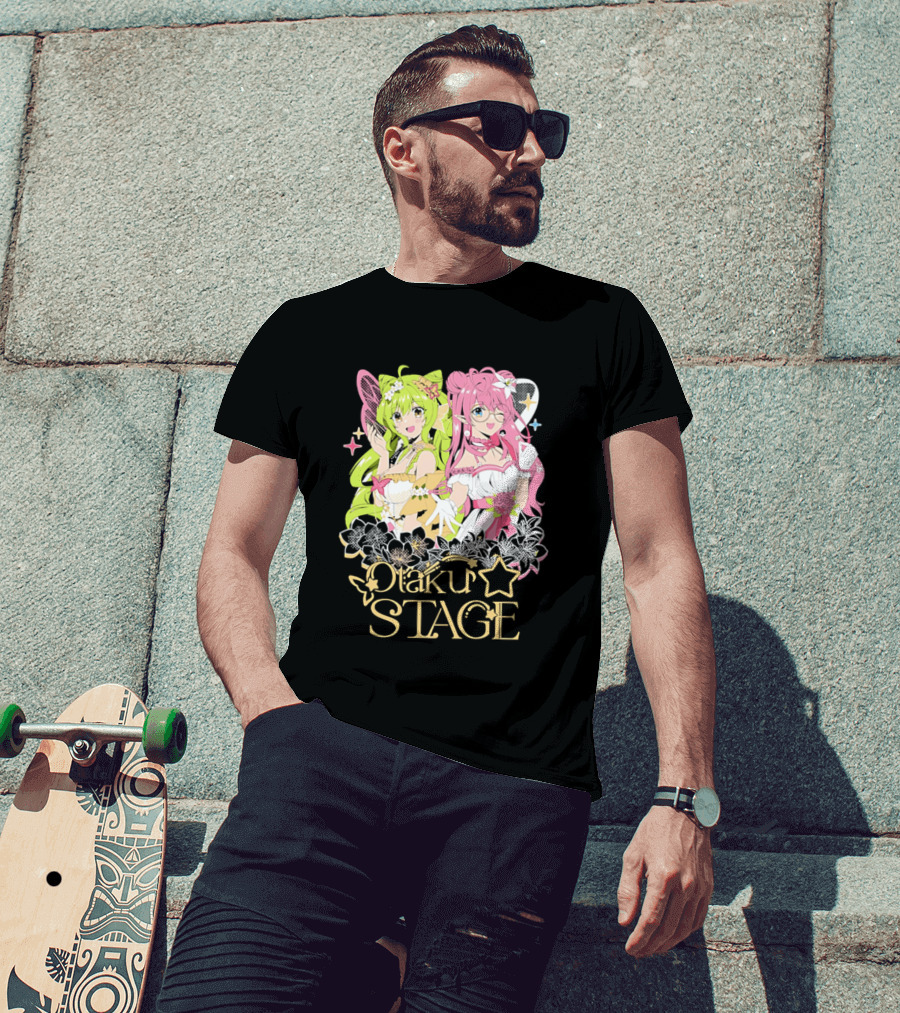 Otaku Stage Inanna Bell Lily Pichu Anime Characters Pastel Aesthetic T-Shirt