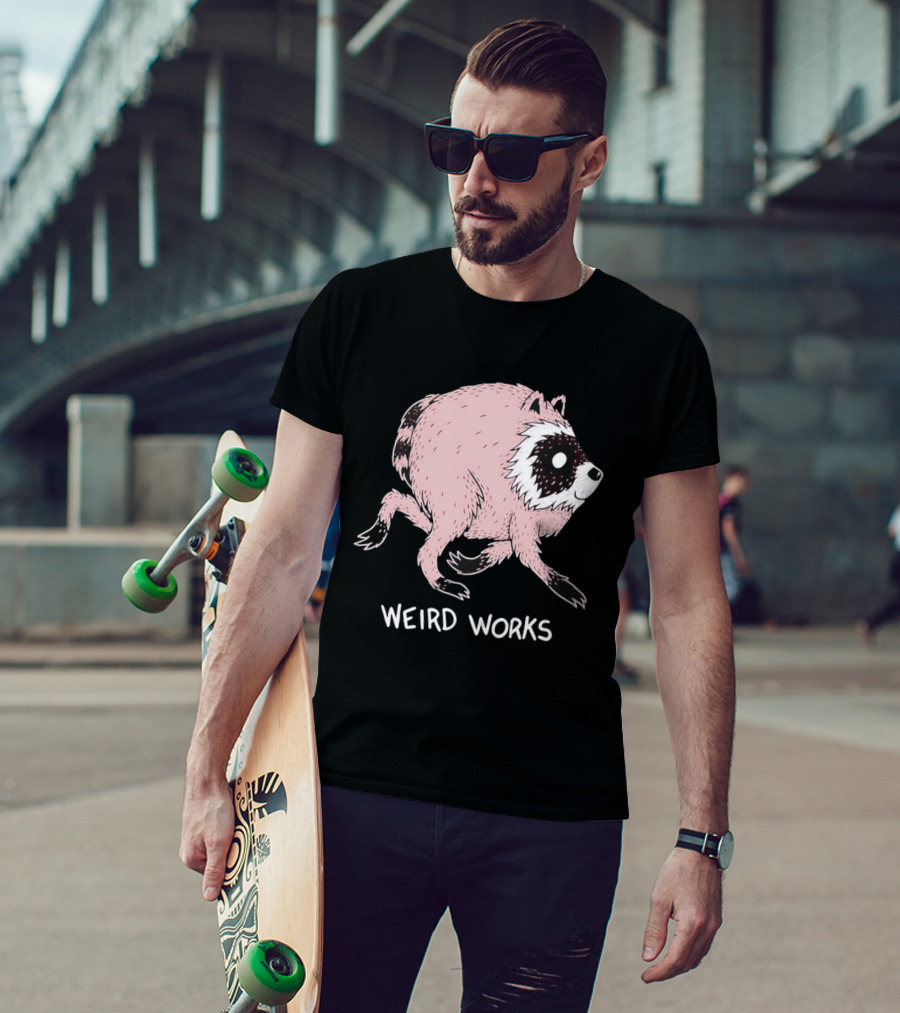 Running Raccoon Weird Works Jimothy T-Shirt
