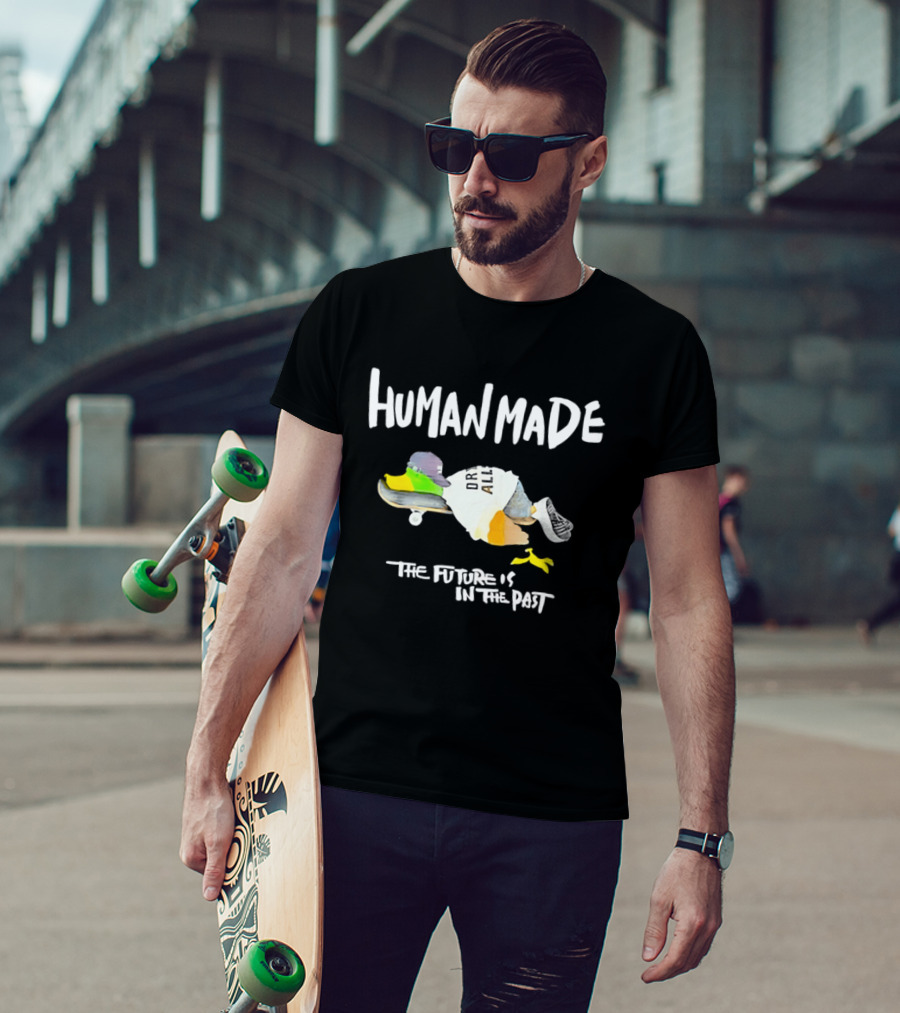 Human Made The Future Is In The Past Duck Skateboard T-Shirt