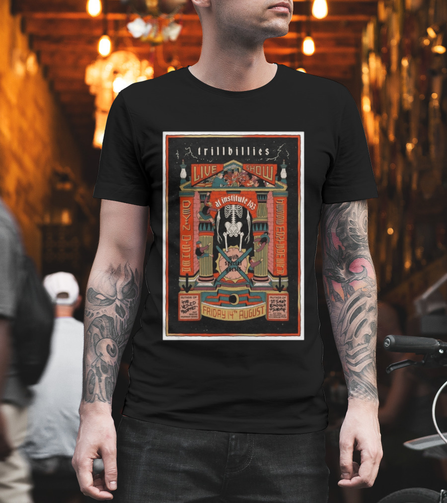 Trillbillies Live Show At Institute 193 Devin O'Shea Haywood Espace Nitti August 14 With Special Guests Lexington KY T-Shirt
