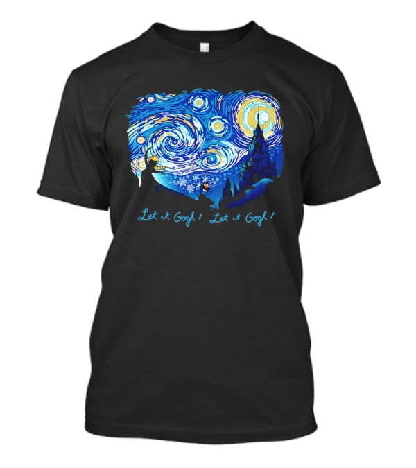 Van Gogh's Starry Night Let It Gogh Frozen T-Shirt