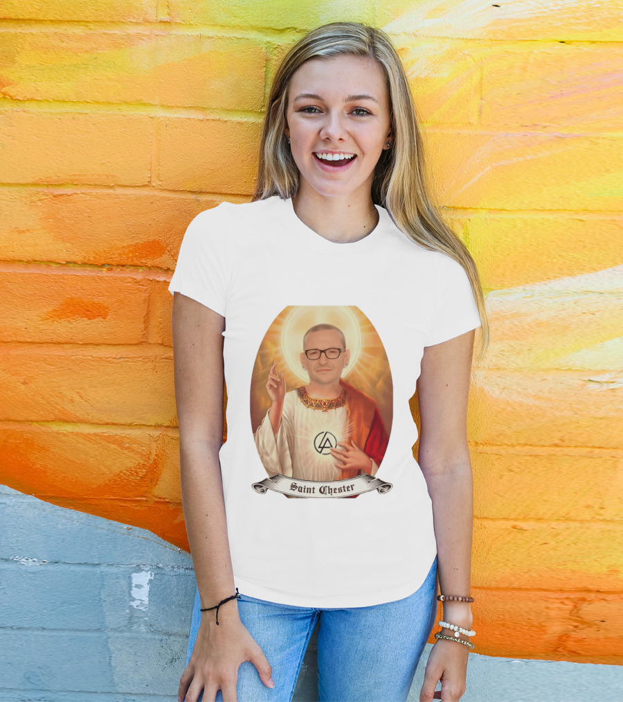 Chester Bennington Saint Chester Linkin Park Memorial T-Shirt