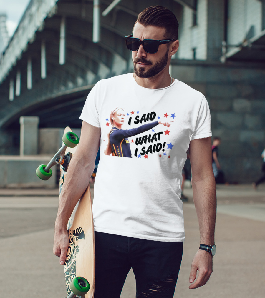 I Said What I Said Sophie Cunningham Indiana Fever Star T-Shirt