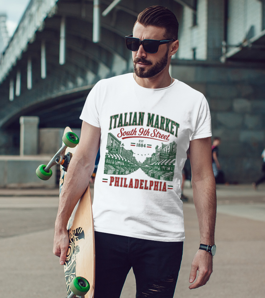 Italian Market South 9th Street Philadelphia Est 1884 T-Shirt