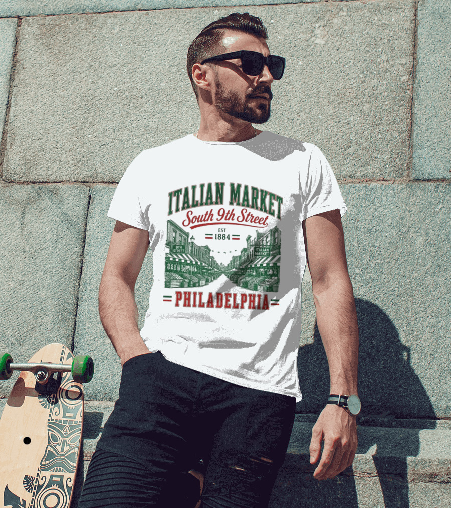 Italian Market South 9th Street Philadelphia Est 1884 T-Shirt