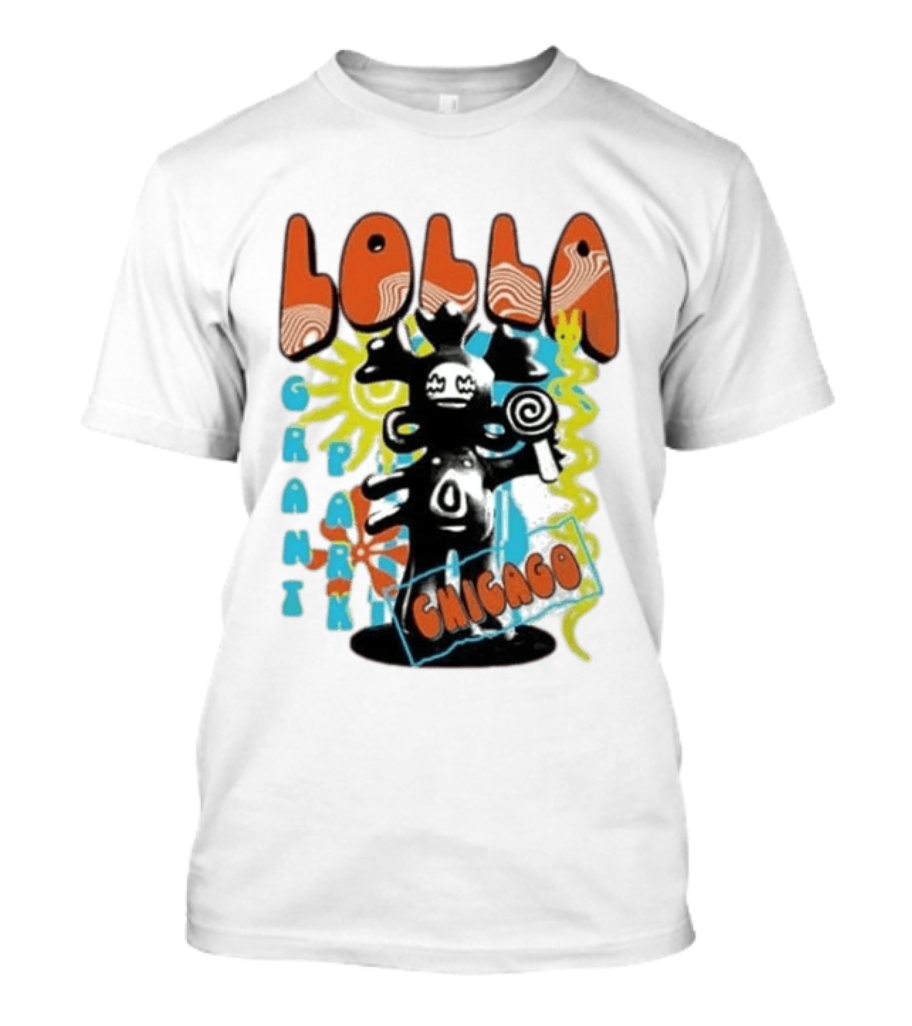 Lollapalooza Festival Lolla Grant Park Chicago Lineup July 30 Aug 2 2026 T-Shirt