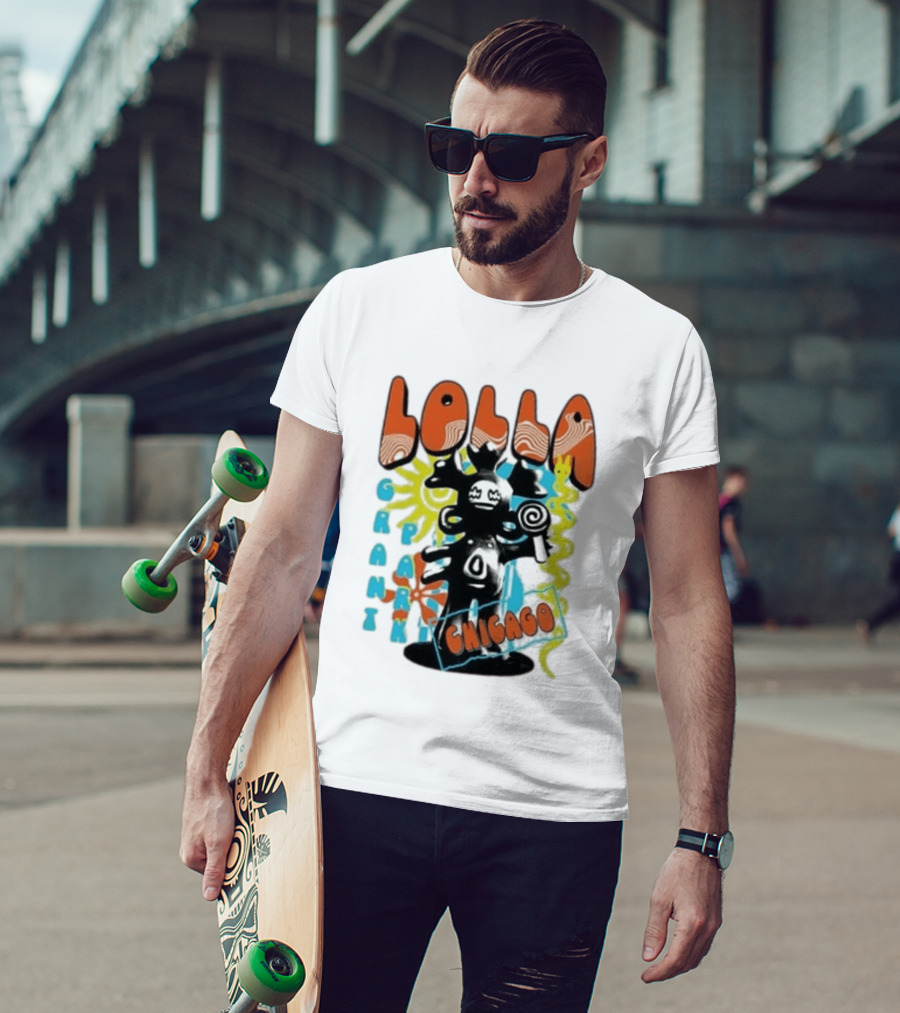 Lollapalooza Festival Lolla Grant Park Chicago Lineup July 30 Aug 2 2026 T-Shirt