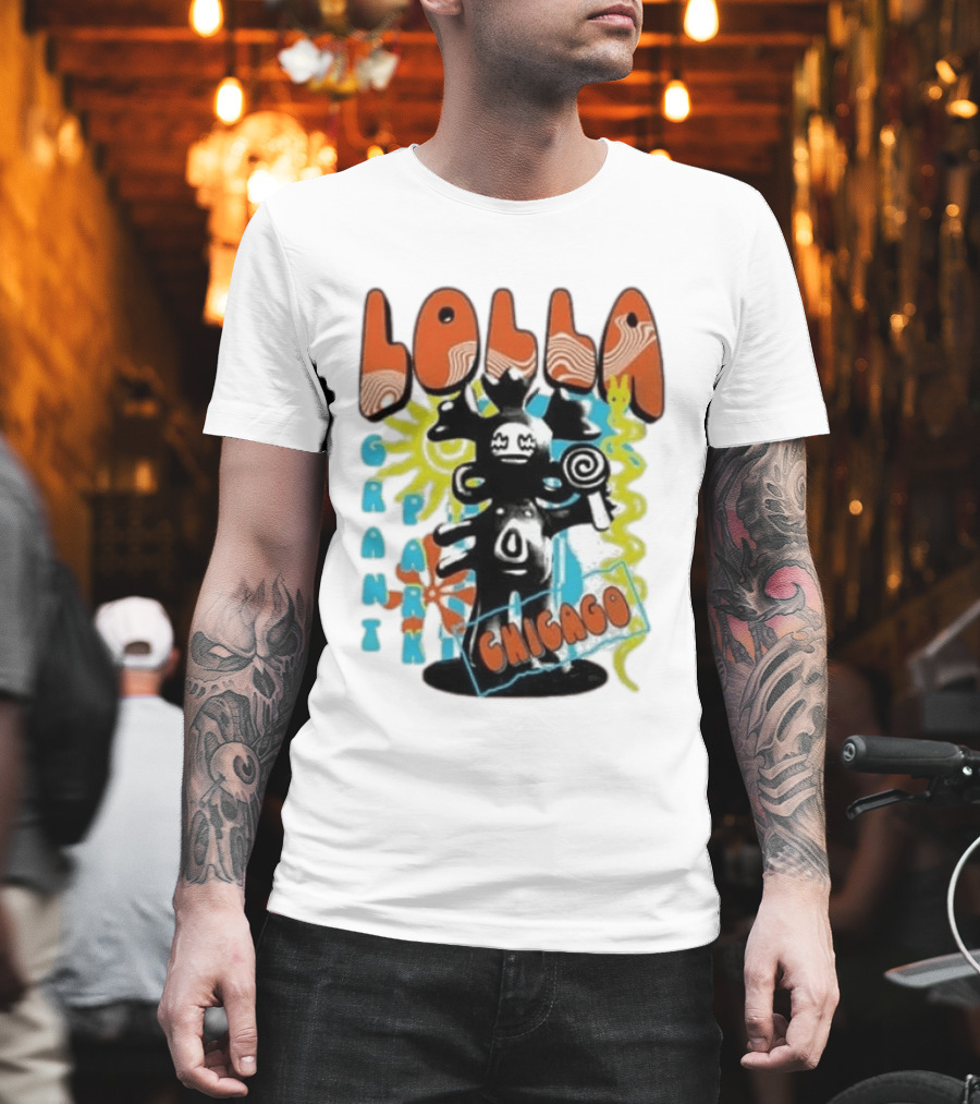 Lollapalooza Festival Lolla Grant Park Chicago Lineup July 30 Aug 2 2026 T-Shirt