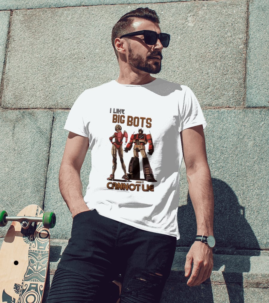 I Like Big Bots And I Cannot Lie Optimus Prime Elita One Transformers Generation 1 T-Shirt