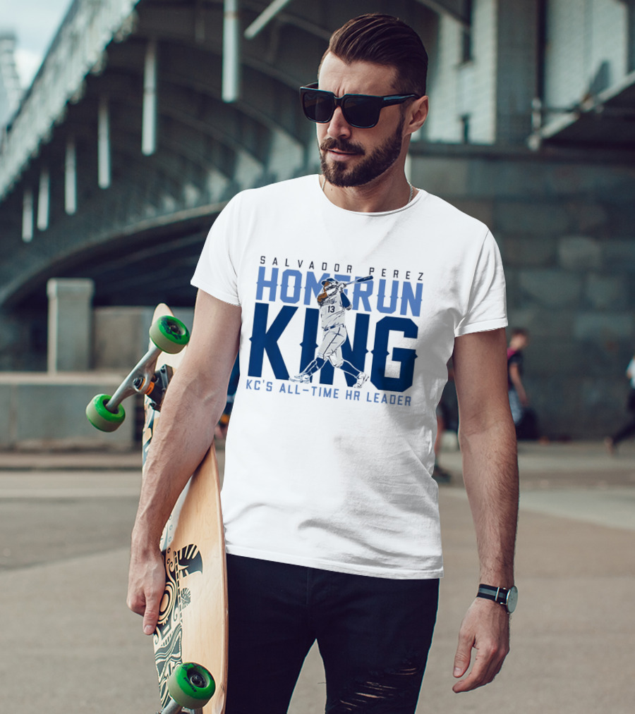 Salvador Perez Home Run King KC's All Time HR Leader T-Shirt