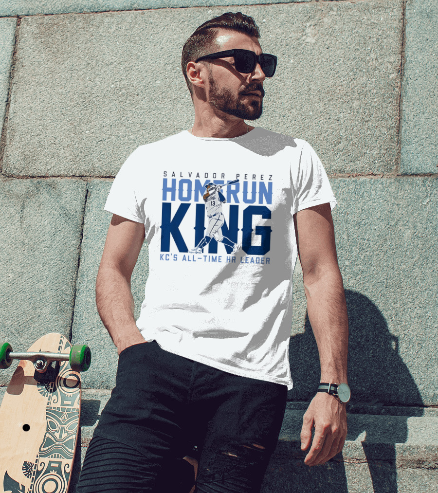 Salvador Perez Home Run King KC's All Time HR Leader T-Shirt