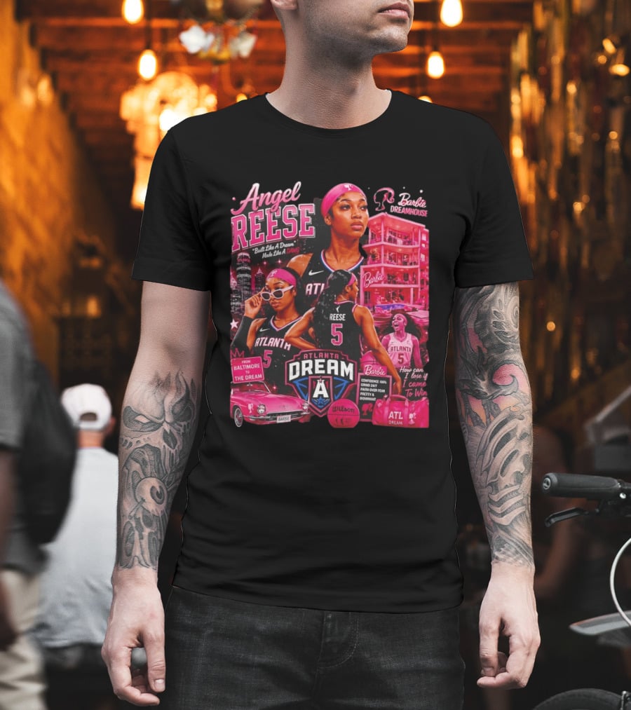 Angel Reese Barbie Dreamhouse Atlanta Dream Basketball Dawg Confidence Dominant T-Shirt