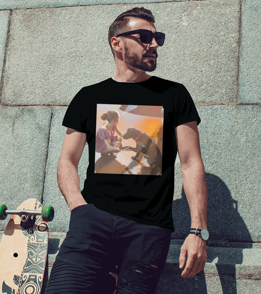 Ariana Grande Slipping Down With Dog T-Shirt