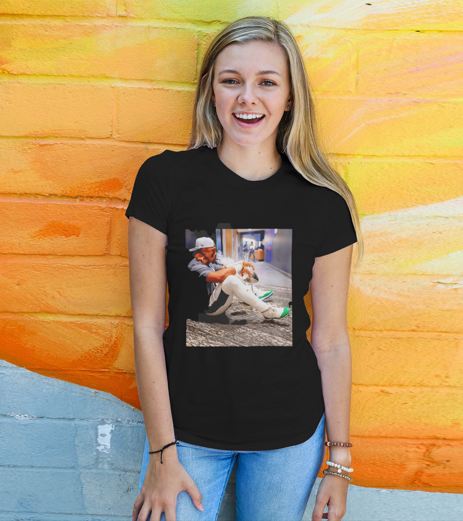 Jalen Hurts Philadelphia Eagles Smoking Trophy Cigar Celebratory Moment T-Shirt