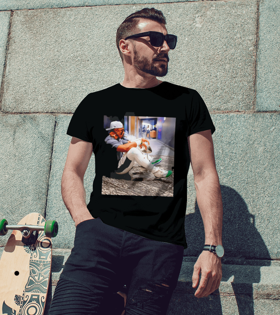Jalen Hurts Philadelphia Eagles Smoking Trophy Cigar Celebratory Moment T-Shirt