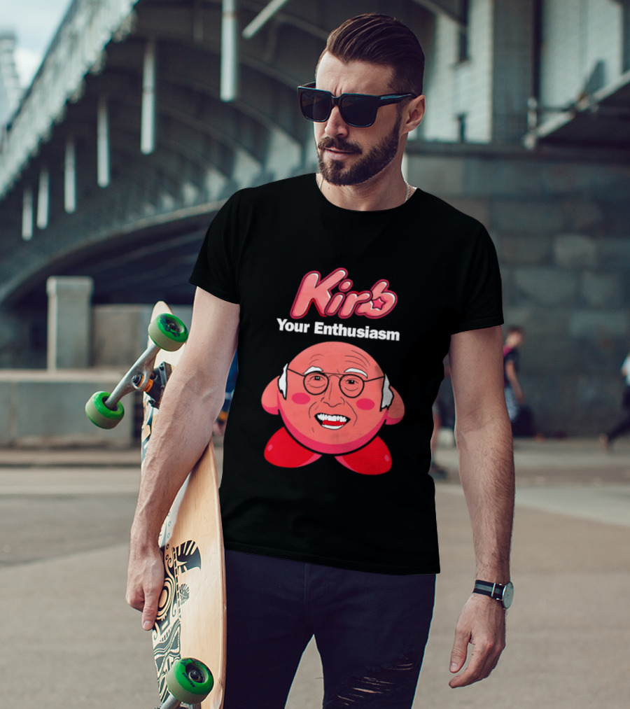Kirb Your Enthusiasm Kirby Larry David T-Shirt