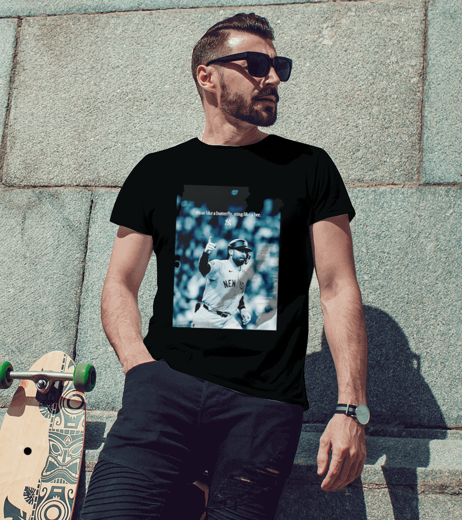 New York Yankees Float Like A Butterfly Sting Like A Bee T-Shirt