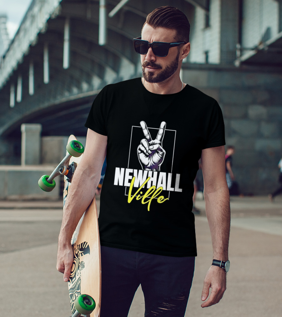 Newhall Ville Peace Gesture Hand T-Shirt