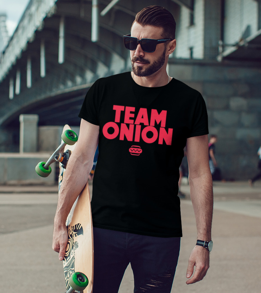 Team Onion Hot Dog Lovers Unite T-Shirt