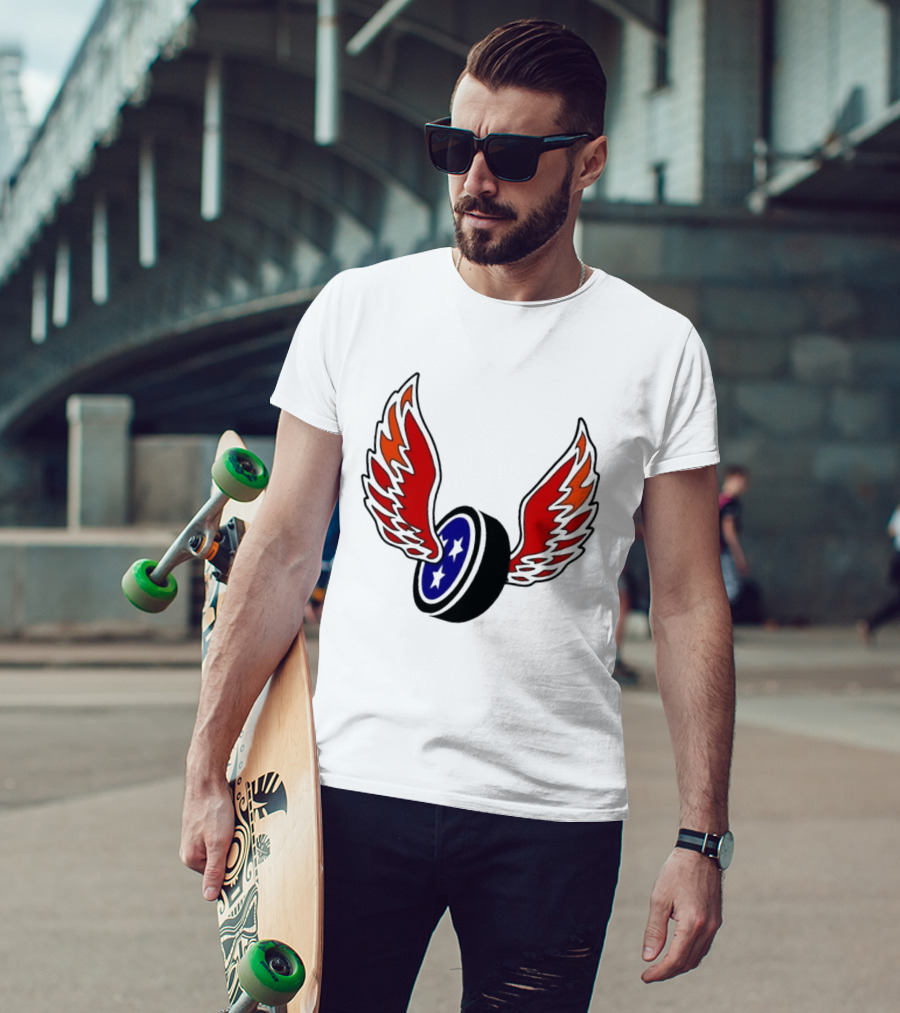 Joey Aguilar Knoxville Speed Three Star Winged Wheel T-Shirt