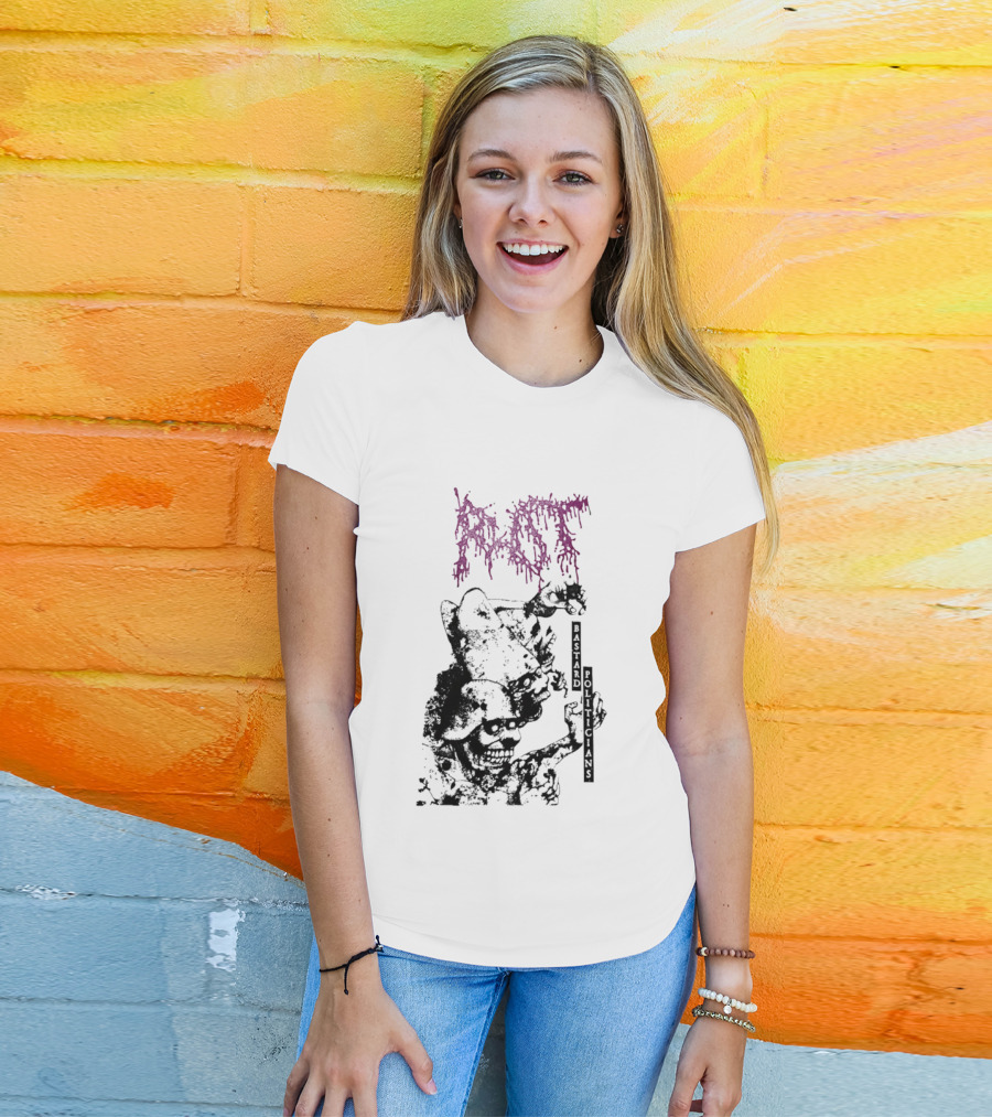 Rot Bastard Politicians Skeleton Clown Art Mockery T-Shirt