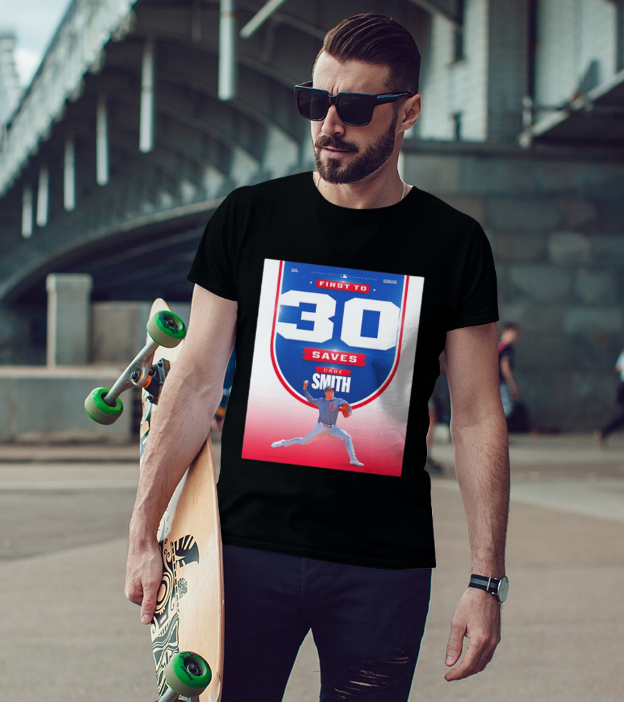 Cade Smith Cleveland Guardians First To 30 Saves Baseball T-Shirt