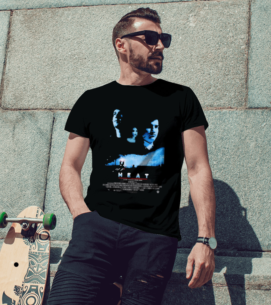 Heat A Los Angeles Crime Saga Luke Null Film Visages And Cityscape T-Shirt