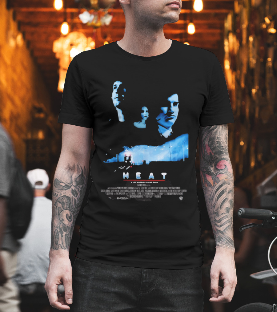 Heat A Los Angeles Crime Saga Luke Null Film Visages And Cityscape T-Shirt