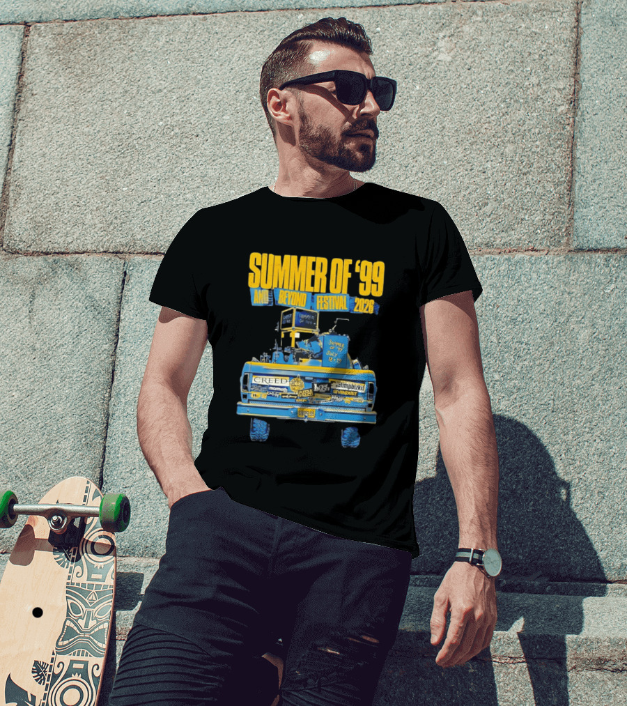 Summer Of '99 And Beyond Festival 2026 Creed Limp Bizkit Sevendust July 18 19 T-Shirt