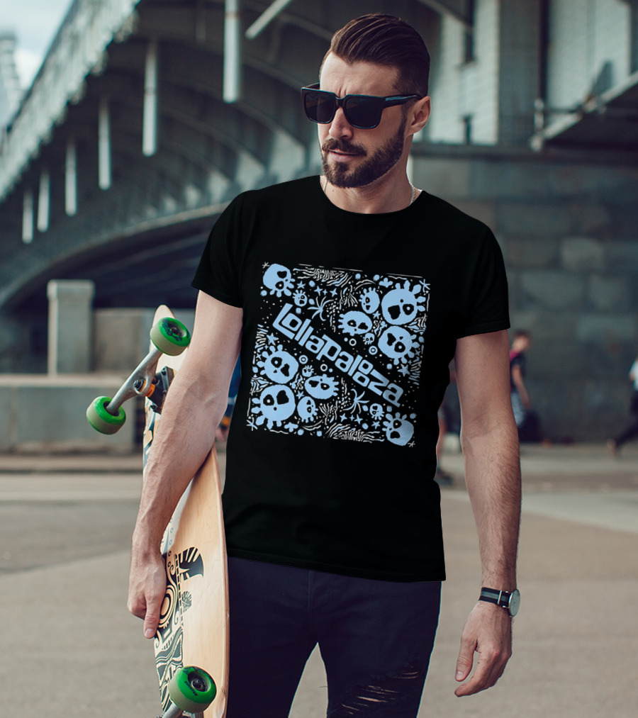 Lollapalooza Blue Skulls Festival T-Shirt