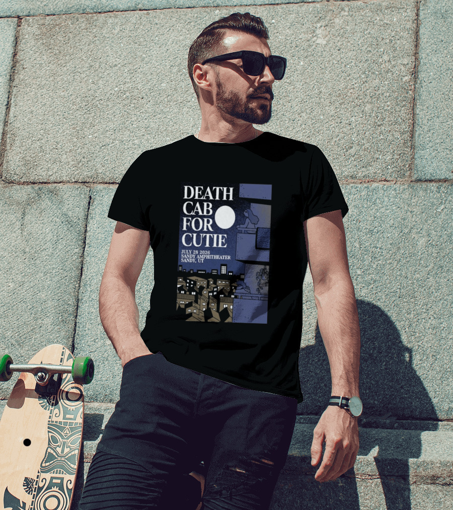 Death Cab For Cutie July 28 2026 Sandy Amphitheater Concert Sandy UT T-Shirt