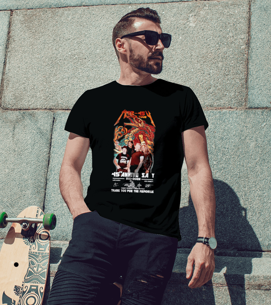 M72 45 World Tour 45th Anniversary 1981 2026 Thank You For The Memories T-Shirt