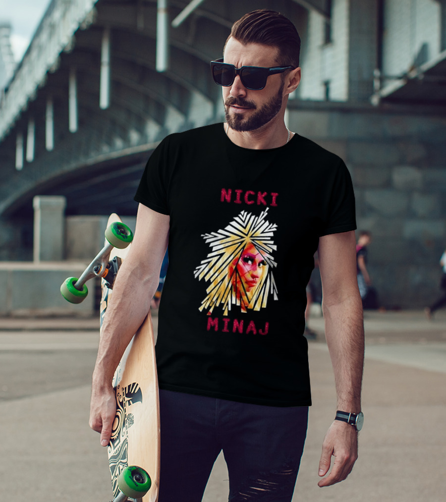 Nicki Minaj Stylized Face Art Fan T-Shirt