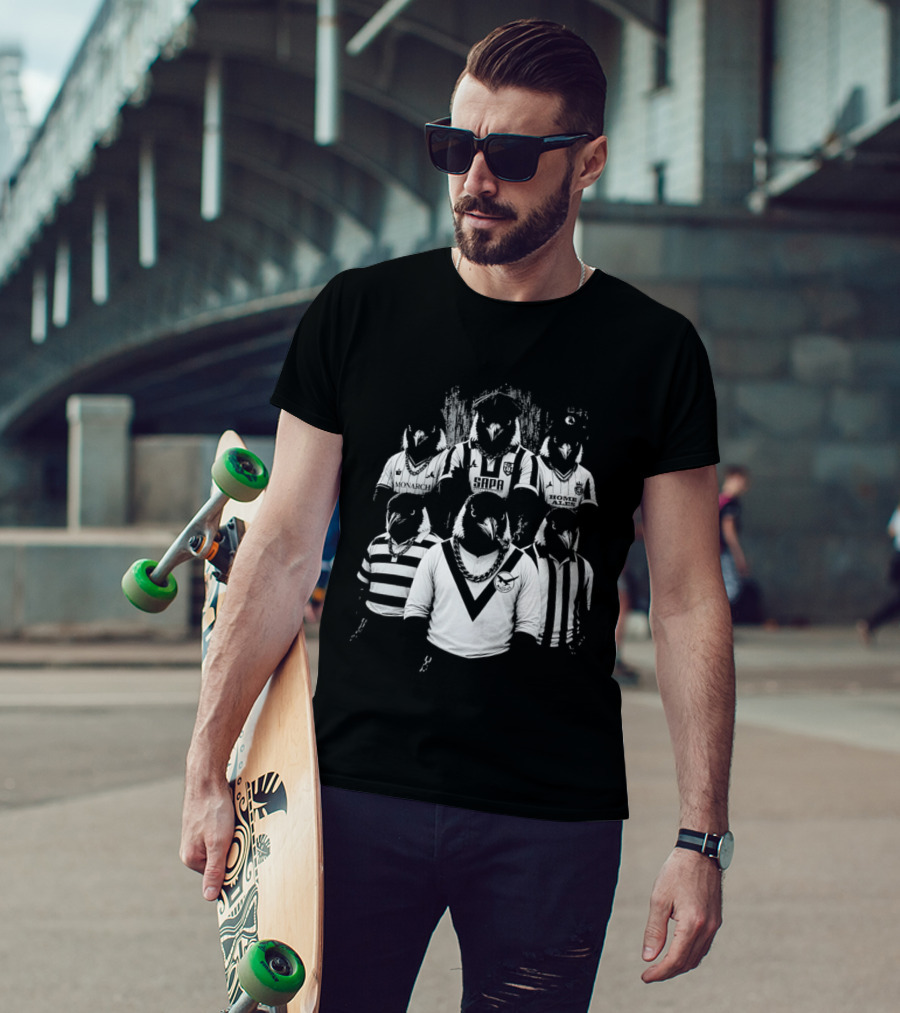 Notts County Gangster Magpies Football Team Characters T-Shirt