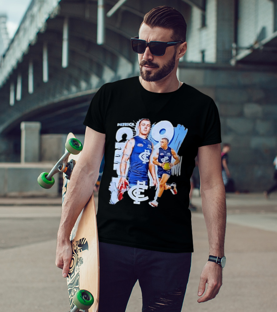 Patrick Cripps Carlton Blues AFL Star Number 9 T-Shirt