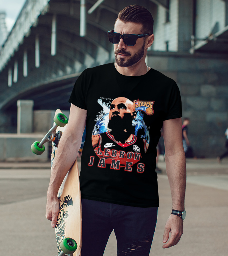 Philadelphia 76ers Nike LeBron James Mashup T-Shirt