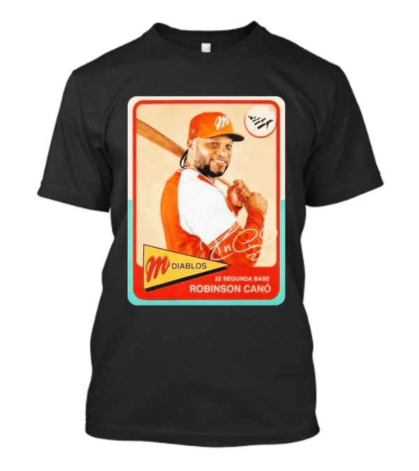 Robinson Canó Diablos 22 Segunda Base Baseball Card T-Shirt