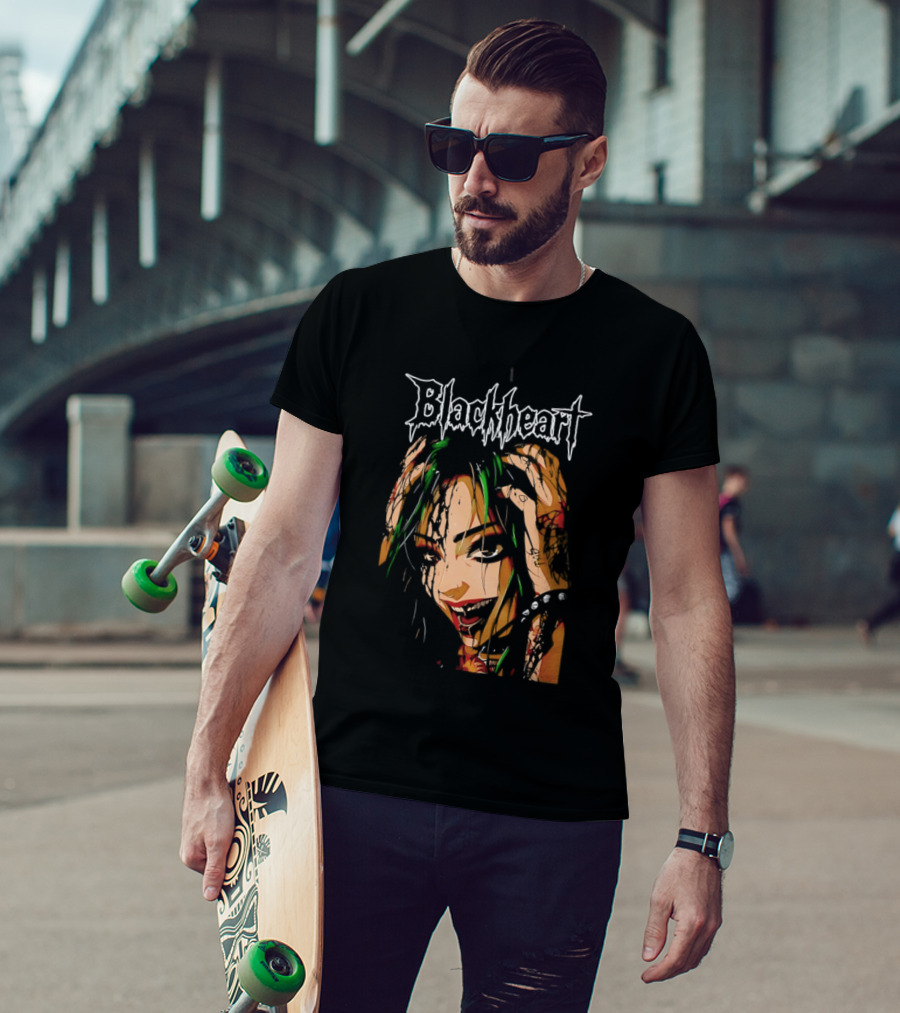 Shotzi Blackheart Knows Blackheart Green Hair T-Shirt